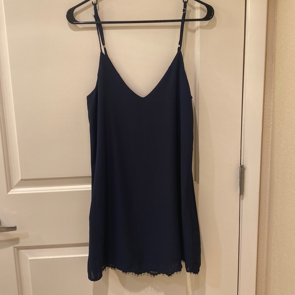 Lulus small navy blue shift dress